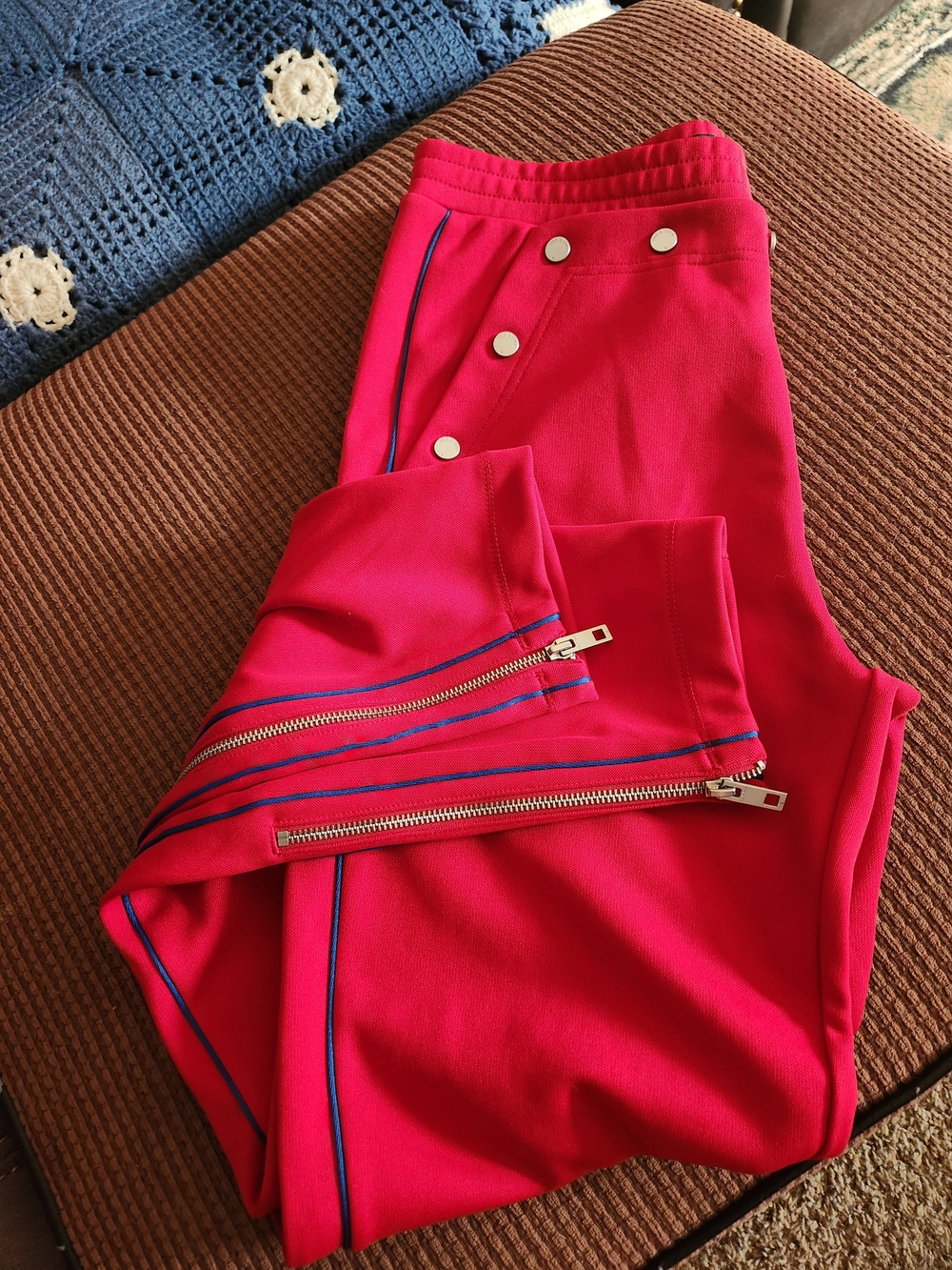 rag & bone True Red Naval Tapered Track Pants